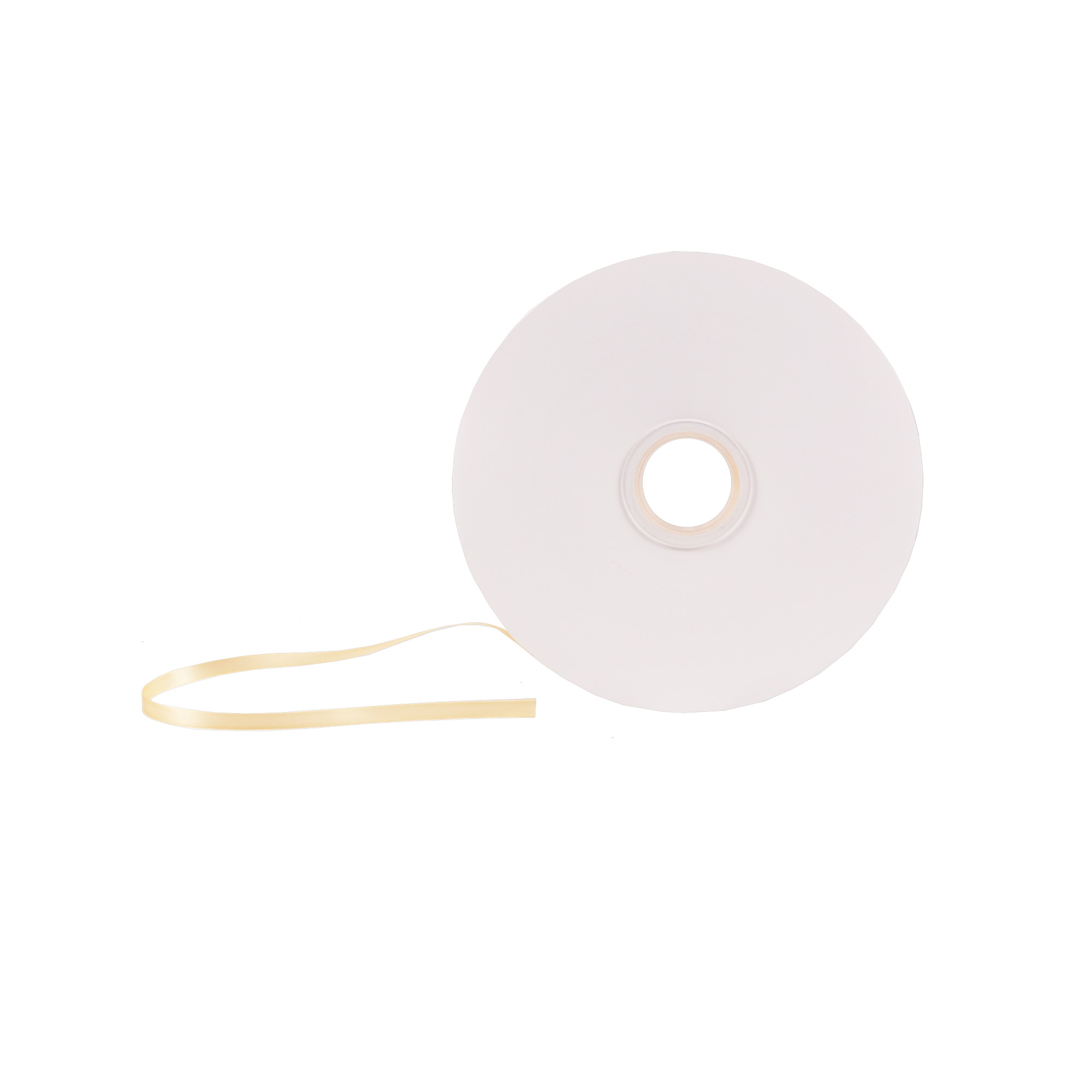 Premium satin ribbon, 100y x 60 mm, Cream